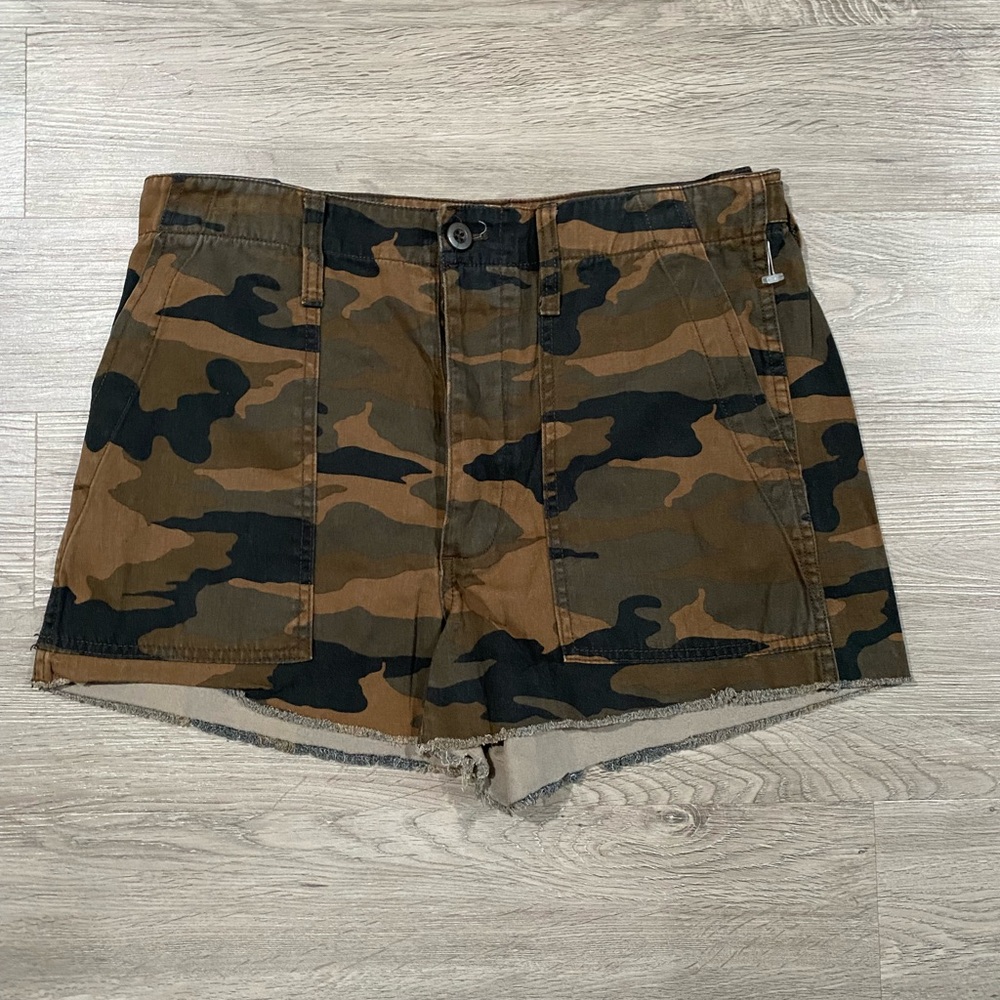 Madewell Camouflage Women's Cargo Shorts‎ Cut Off 30 - Picture 3 of 7